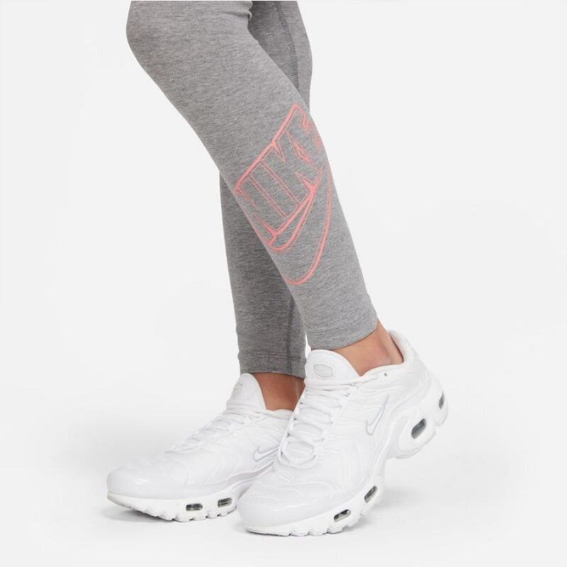 Nike laste retuusid Essential DN1853*091, hall/roosa hind ja info | Retuusid, püksid tüdrukutele | hansapost.ee