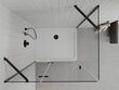 Dušikabiin Mexen Roma koos aluse ja sifooniga, Black+White/Black, 110x70,80,90,100 cm hind ja info | Dušikabiinid | hansapost.ee