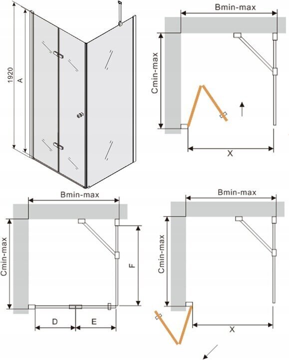 Dušikabiin Mexen Lima koos aluse ja sifooniga, Graphite+White/Chrome, 70x70,80,90,100,110,120 cm hind ja info | Dušikabiinid | hansapost.ee