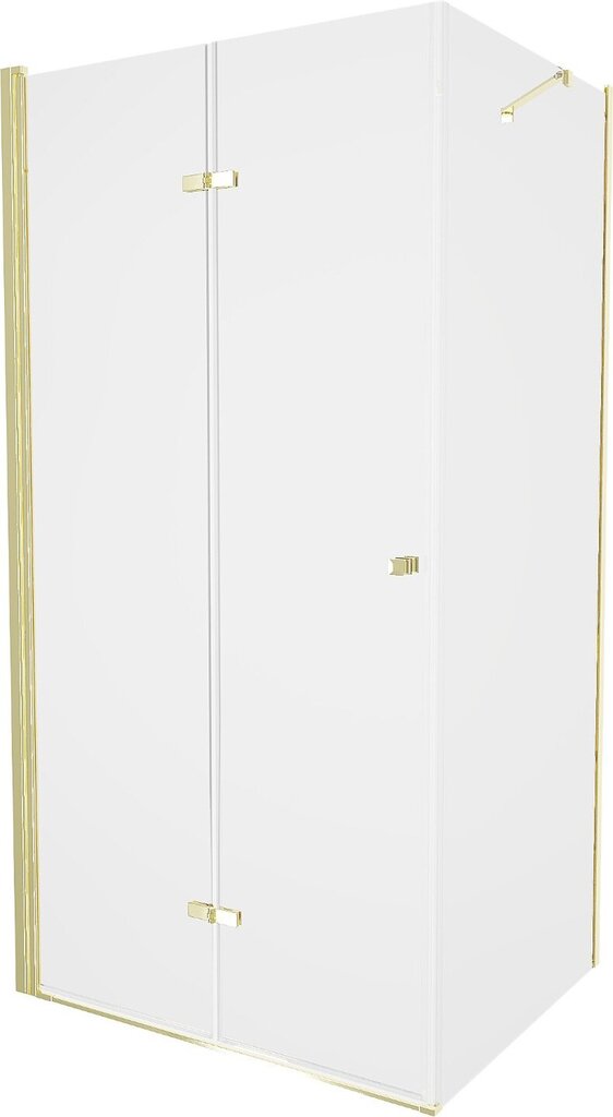 Dušikabiin Mexen Lima koos aluse ja sifooniga, Gold+White/Gold, 100x70,80,90,100 cm hind ja info | Dušikabiinid | hansapost.ee