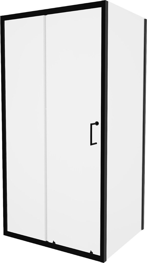 Dušikabiin Mexen Apia koos aluse ja sifooniga, Black+White/Black, 100x70,80,90,100 cm hind ja info | Dušikabiinid | hansapost.ee