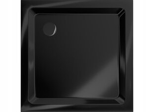 Ruudukujuline dušialus Mexen Flat Slim koos sifooniga, Black, 70x70,80x80,90x90,100x100 cm цена и информация | Полочки для душа | hansapost.ee