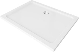 Ristkülikukujuline dušialus Mexen Flat Slim koos sifooniga, White+Chrome, 90x70,80 cm hind ja info | Dušialused | hansapost.ee