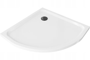 Poolringikujuline dušialus Mexen Flat Slim sifooniga, White+Black, 70x70,80x80,90x90,100x100 cm hind ja info | Dušialused | hansapost.ee