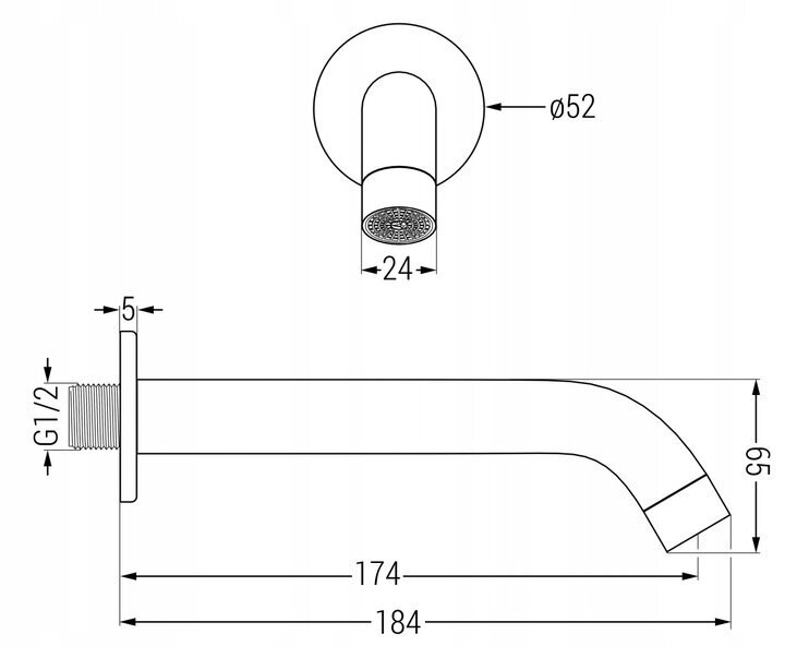 Peidetud duši- ja vannikomplekt termostaadiga Mexen Kai 7in1, 25 cm, Rose Gold цена и информация | Dušikomplektid ja süsteemid | hansapost.ee