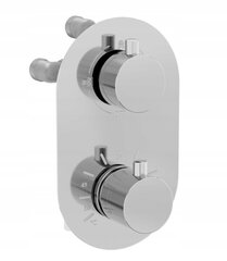 Peidetud duši- ja vannikomplekt termostaadiga Mexen Kai 7in1, 25 cm, Chrome цена и информация | Душевые комплекты и панели | hansapost.ee