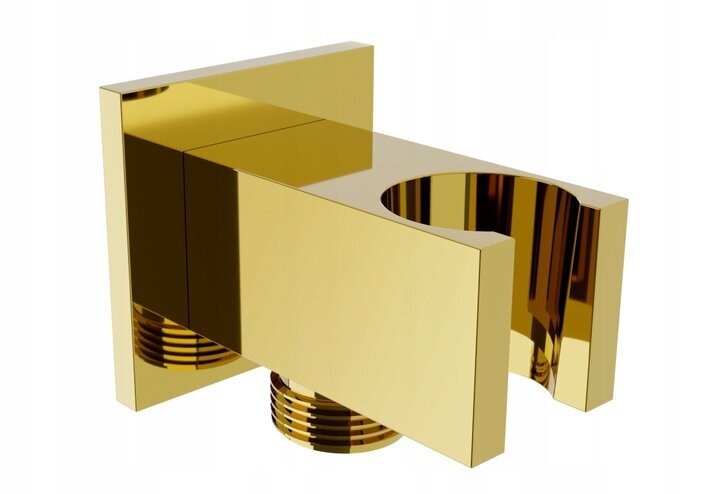 Peidetud duši- ja vannikomplekt koos termostaadiga Mexen Cube 7in1, 25x25 cm, Gold hind ja info | Dušikomplektid ja süsteemid | hansapost.ee
