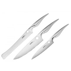 Комплект ножей Samura REPTILE Paring 82 мм / Utility 168 мм / Chef's 200 мм из AUS 10 Японской стали 60 HRC цена и информация | Ножи и аксессуары для них | hansapost.ee