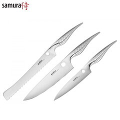 Комплект ножей Samura REPTILE Paring 82 мм / Utility 168 мм / Chef's 200 мм из AUS 10 Японской стали 60 HRC цена и информация | Ножи и аксессуары для них | hansapost.ee