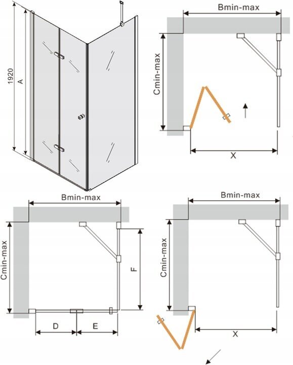 Dušikabiin Mexen Lima koos aluse ja sifooniga, Black+White/Black, 70x70,80,90,100,110,120 cm hind ja info | Dušikabiinid | hansapost.ee