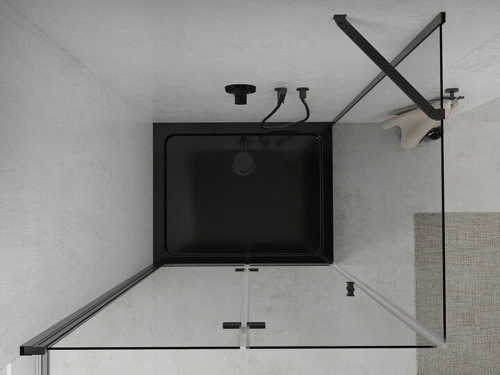 Dušikabiin Mexen Lima koos aluse ja sifooniga, Black, 80x80,100,120 cm hind ja info | Dušikabiinid | hansapost.ee