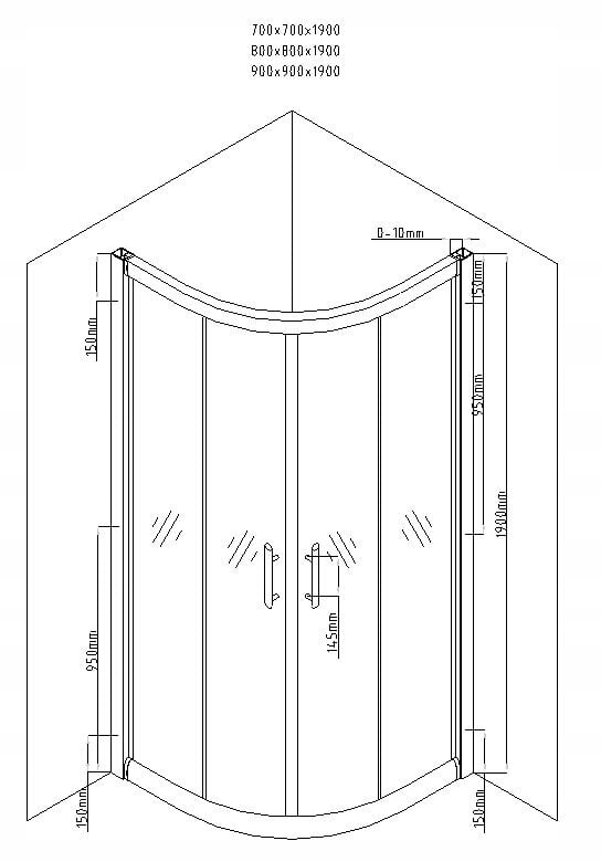 Poolringikujuline dušikabiin Mexen Rio koos aluse ja sifooniga, 70x70,80x80,90x90cm, must/matt цена и информация | Dušikabiinid | hansapost.ee