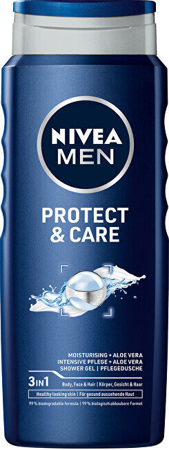 Komplekt Nivea Men Protect & Care meestele: dušigeel, 2 x 500 ml цена и информация | Dušigeelid, õlid | hansapost.ee