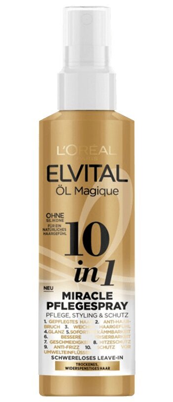 Juuksesprei Elvital Extraordinary Oil 10-in-1 kuivadele juustele цена и информация | Juuksemaskid, õlid ja seerumid | hansapost.ee