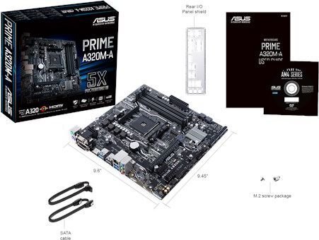 ASUS PRIME A320M-A цена и информация | Emaplaadid | hansapost.ee