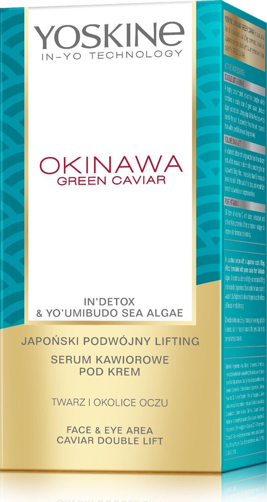 Jaapani kaaviari seerum näole ja silmaümbrusele Yoskine Okinawa Green Caviar, 30ml hind ja info | Näoõlid, ampullid ja seerumid | hansapost.ee