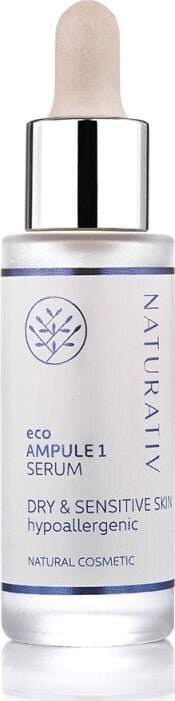 Seerum kuivale ja tundlikule nahale Naturativ Eco Ampule 1 Seerum Dry & Sensitive Skin, 30ml цена и информация | Näoõlid, ampullid ja seerumid | hansapost.ee