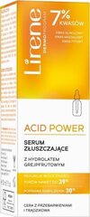Kooriv näoseerum Lirene acid power, 30ml цена и информация | Сыворотки для лица, масла | hansapost.ee