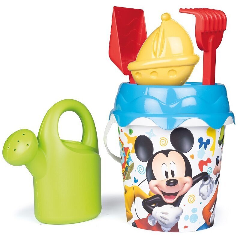 Liivamänguasjade komplekt ämbri ja kastekannuga Smoby Mickey Mouse цена и информация | Ranna- ja õuemänguasjad | hansapost.ee