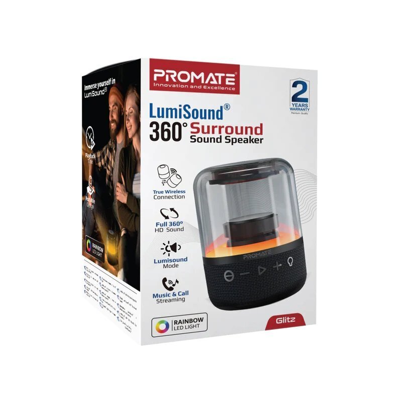 Promate Glitz LumiSound® 360° hind ja info | Kõlarid | hansapost.ee