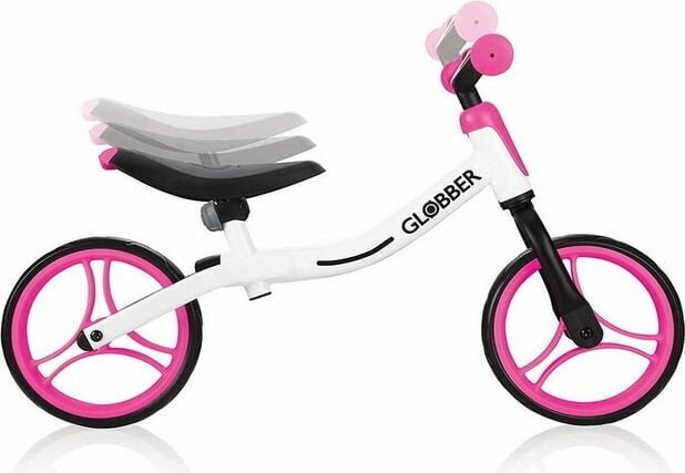 Tasakaaluratas Globber Go Bike 610262, valge/roosa hind ja info | Jooksurattad lastele | hansapost.ee