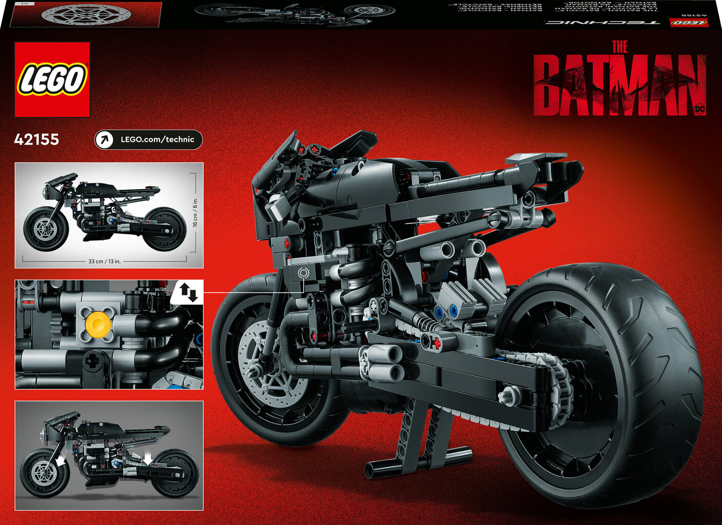 42155 LEGO® Technic THE BATMAN – BATCYCLE цена и информация | Klotsid ja konstruktorid | hansapost.ee