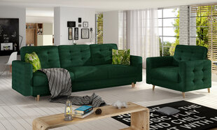 Pehme mööbli komplekt Asgard 3+1, roheline цена и информация | Комплекты мягкой мебели | hansapost.ee