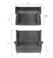 Pehme mööbli komplekt Aros 2+1, oranž цена и информация | Pehme mööbli komplektid | hansapost.ee