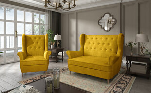 Pehme mööbli komplekt Aros 2+1, kollane цена и информация | Комплекты мягкой мебели | hansapost.ee