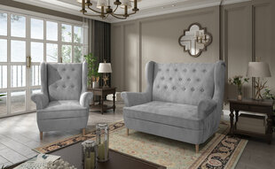 Комплект мягкой мебели Aros 2 + 1, серый цена и информация | Комплекты мягкой мебели | hansapost.ee