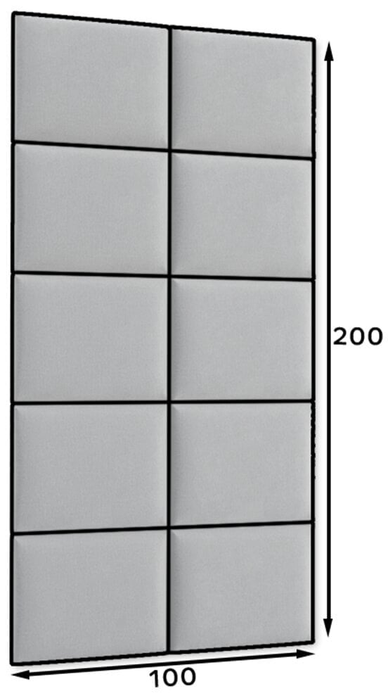 Pehmete seinapaneelide komplekt NORE Quadratta Monolith 85, hall цена и информация | Pehmed seinapaneelid | hansapost.ee