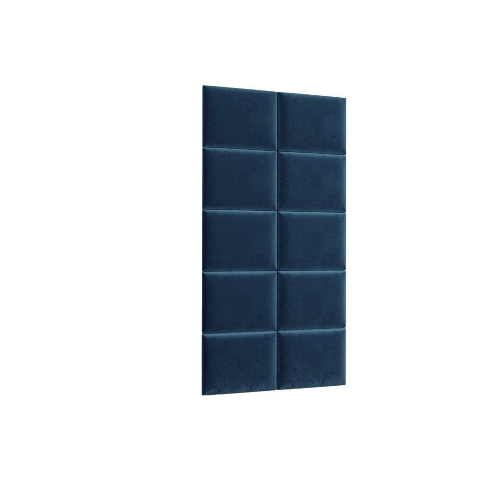 Pehmete seinapaneelide komplekt NORE Quadratta Monolith 77, sinine цена и информация | Pehmed seinapaneelid | hansapost.ee