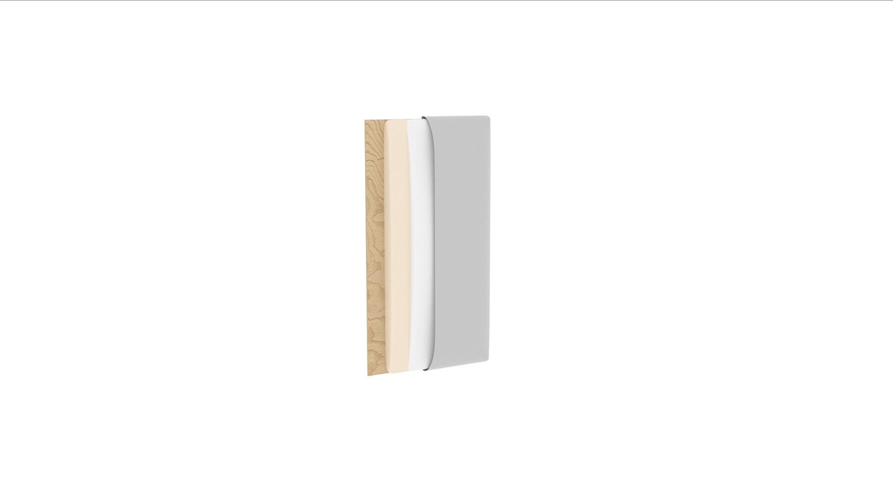 Pehme seinapaneel NORE Quadratta Monolith 97, hall цена и информация | Pehmed seinapaneelid | hansapost.ee