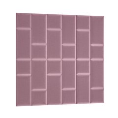 Комплект мягких настенных панелей NORE Quadratta Monolith 63, розовый цвет цена и информация | NORE Фурнитура для мебели | hansapost.ee