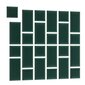 Pehmete seinapaneelide komplekt NORE Quadratta Monolith 37, roheline hind ja info | Pehmed seinapaneelid | hansapost.ee