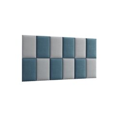 Pehmete seinapaneelide komplekt NORE Quadratta Monolith 76/84, sinine/hall hind ja info | Pehmed seinapaneelid | hansapost.ee