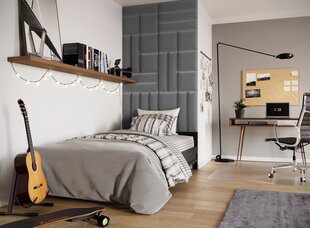 Комплект мягких настенных панелей NORE Quadratta Monolith 85, серый цвет цена и информация | NORE Фурнитура для мебели | hansapost.ee