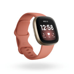 Fitbit Versa 3 Pink Clay/Soft Gold цена и информация | Смарт-часы (smartwatch) | hansapost.ee