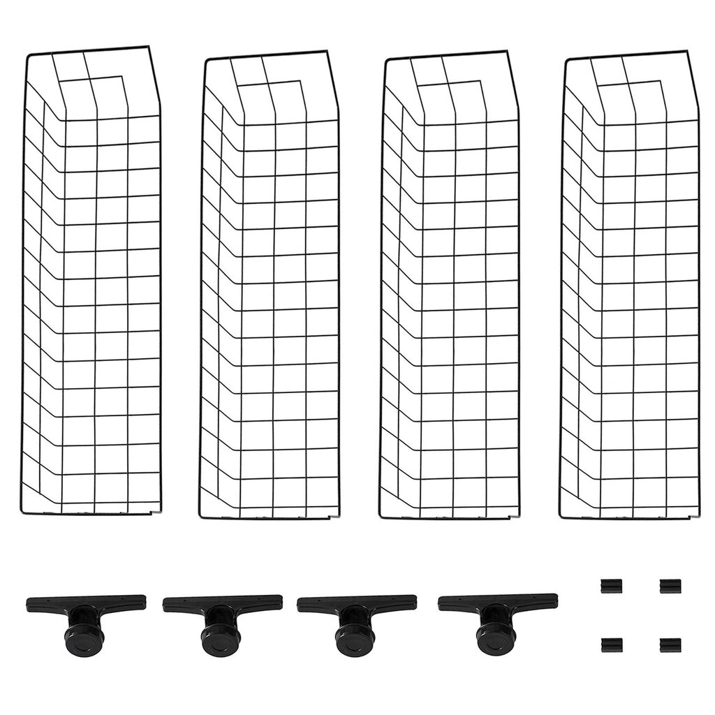2 kinnitatava riiulikomplekt SoBuy FRG34-P02, must цена и информация | Riiulid | hansapost.ee