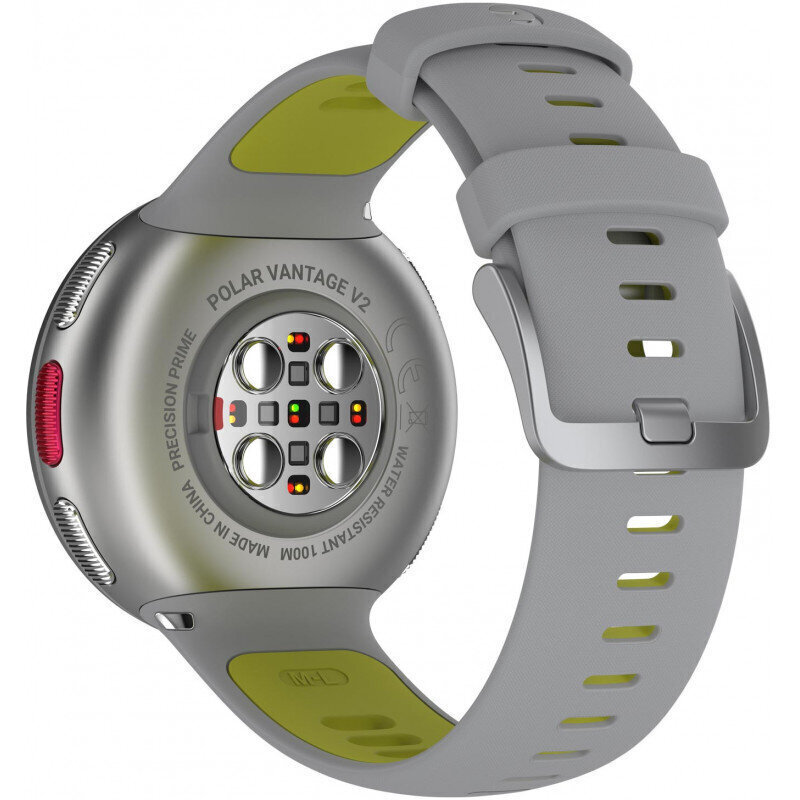 Polar Vantage V2 Silver/Gray Lime + Polar H10 Heart Monitor Strap цена и информация | Nutikellad, laste nutikellad | hansapost.ee