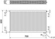 Radiaator Mexen CV22, 600 x 700 mm, 1157 W, alumine ühendus hind ja info | Radiaatorid ja konvektorid | hansapost.ee