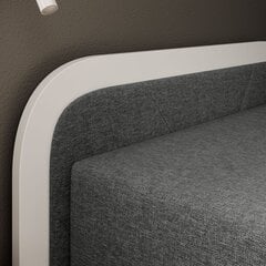 Кровать NORE Parys Sawana 21, 90x200 см, серый/белый цвет цена и информация | Кровати | hansapost.ee