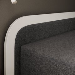 Кровать NORE Parys Sawana 05, 90x200 см, серый/белый цвет цена и информация | Кровати | hansapost.ee