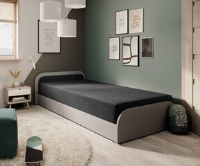 Кровать NORE Parys Sawana 14, 90x200 см, черный/серый цвет цена и информация | Кровати | hansapost.ee