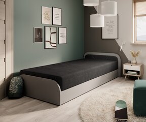 Кровать NORE Parys Alova 04, 90x200 см, черный/серый цвет цена и информация | Кровати | hansapost.ee