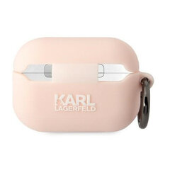 Чехол Karl Lagerfeld для Airpods Pro 2 KLAP2RUNCHP розовый 3D силикон NFT Karl цена и информация | Аксессуары для наушников | hansapost.ee