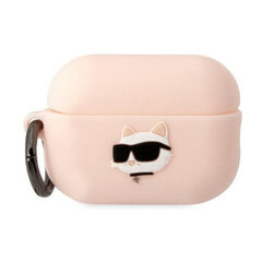 Беспроводные наушники Karl Lagerfeld 3D Logo NFT Choupette TPU Case for Airpods 1|2 White цена и информация | Амбушюры | hansapost.ee