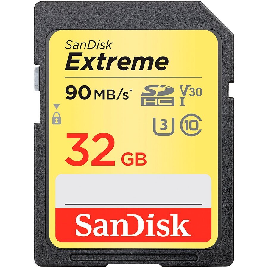 SanDisk Extreme SDHC 32GB цена и информация | Fotoaparaatide mälukaardid | hansapost.ee
