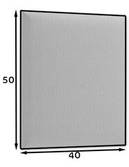 Мягкая настенная панель NORE Quadratta Monolith 85, серая цена и информация | Мягкие стеновые панели | hansapost.ee