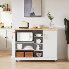 Кухонный шкаф SoBuy FKW105-WN, белый цвет цена и информация | Кухонные шкафчики | hansapost.ee